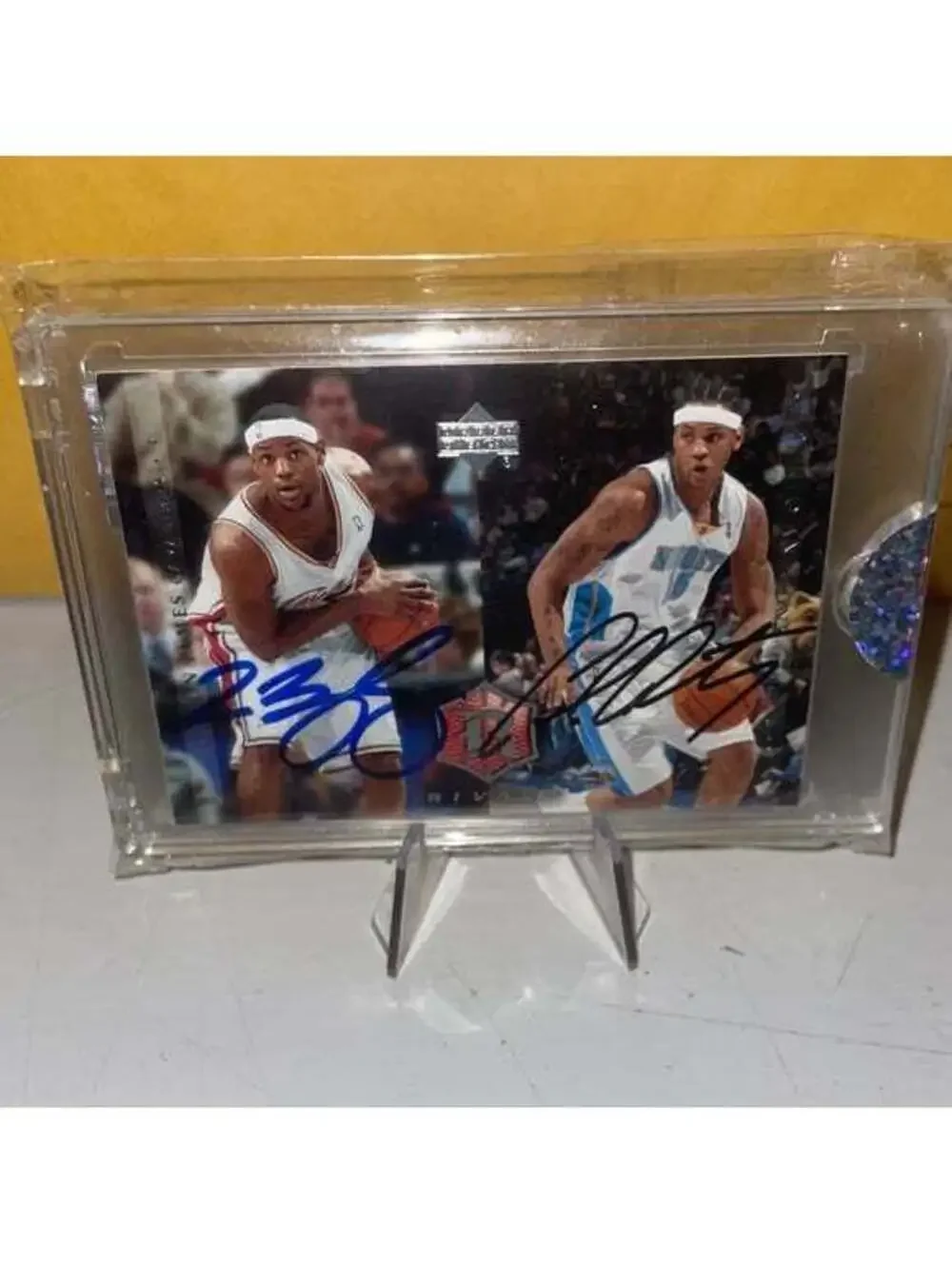 Lebron James Carmelo Anthony Rookie Rivals Auto SIGNED ENCASED 1/1 LEGENDÄRY